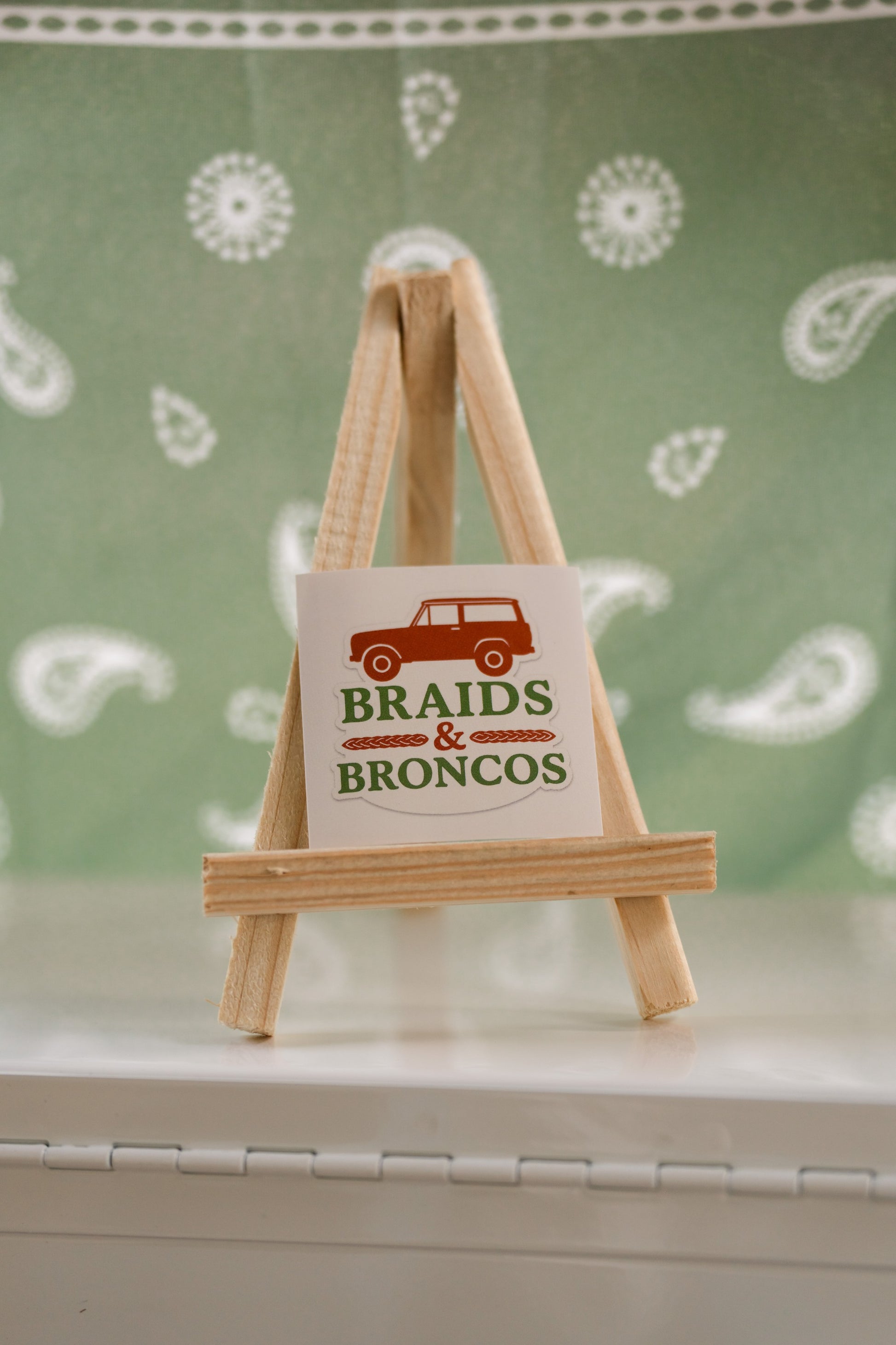 Braids & Broncos Logo