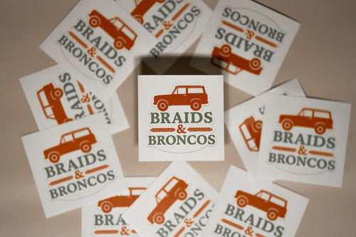 Braids & Broncos Logo